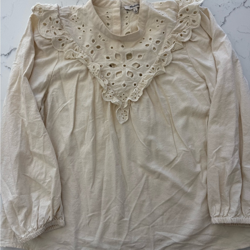Madewell Cream Women's Yolk Top